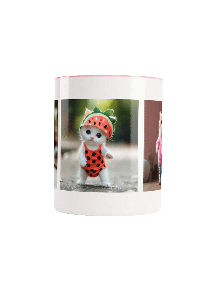 Whimsical Feline Fashion Ceramic Mug / pet.dance.lovers product image (5)