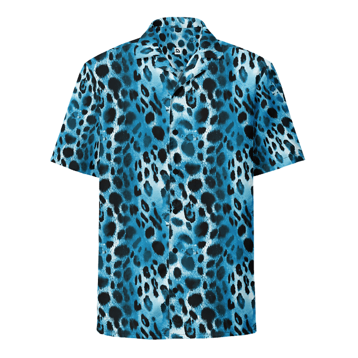 Blue Leopard Hawaiian Shirt product image (1)