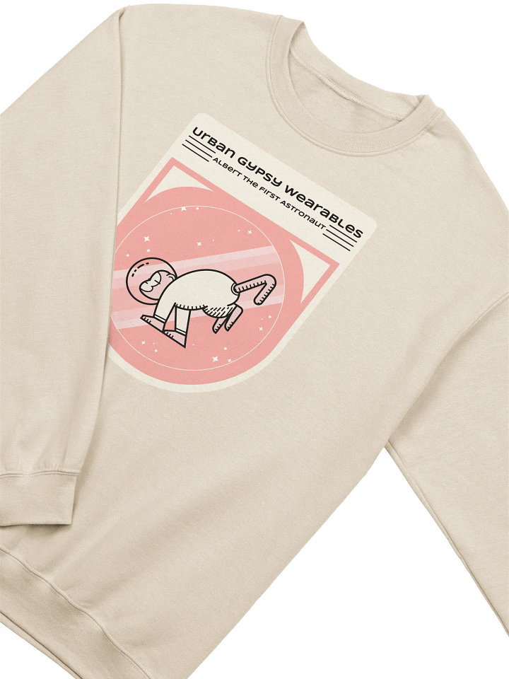Albert the First Astronaut Crewneck Sweatshirt product image (34)