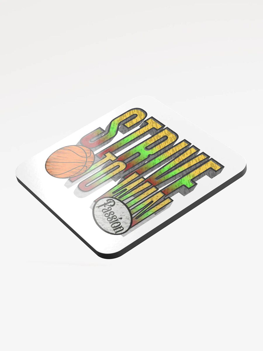 Strive To Win Basketball Passionate Hoops Cork Coaster product image (4)