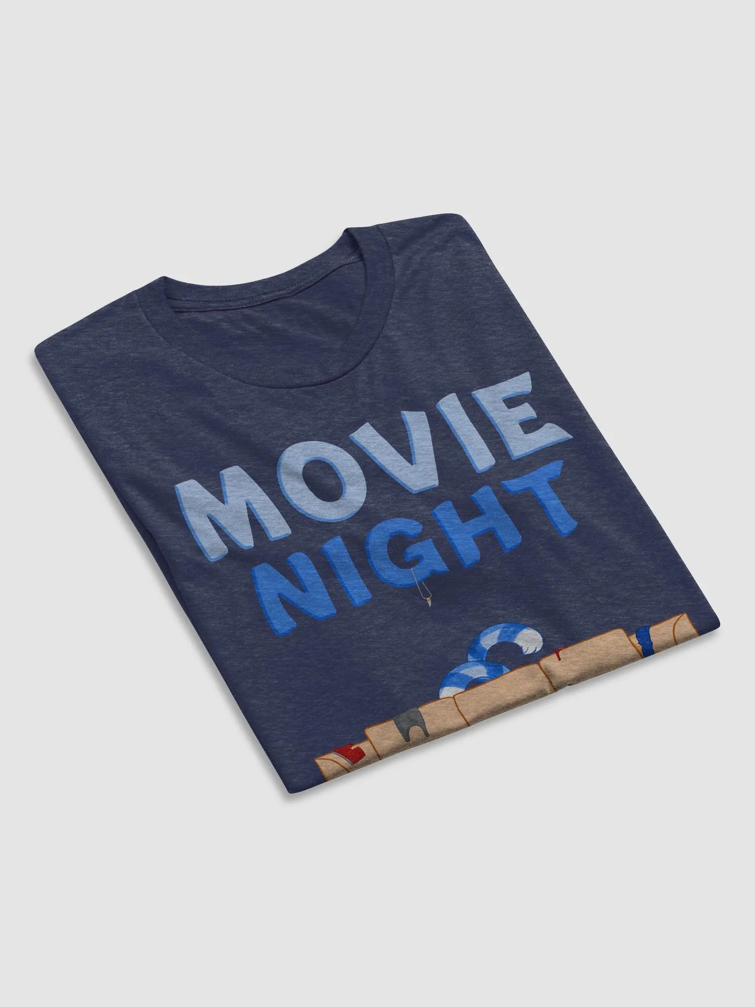 Movie Night | Triblend T-shirt | Dark | Wave #1 product image (4)