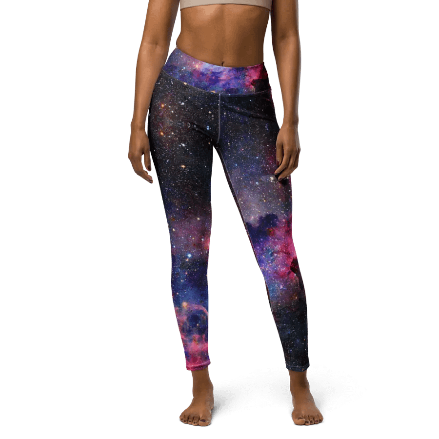 Yoga-Leggings mit Allover-Print, Galaxy product image (4)