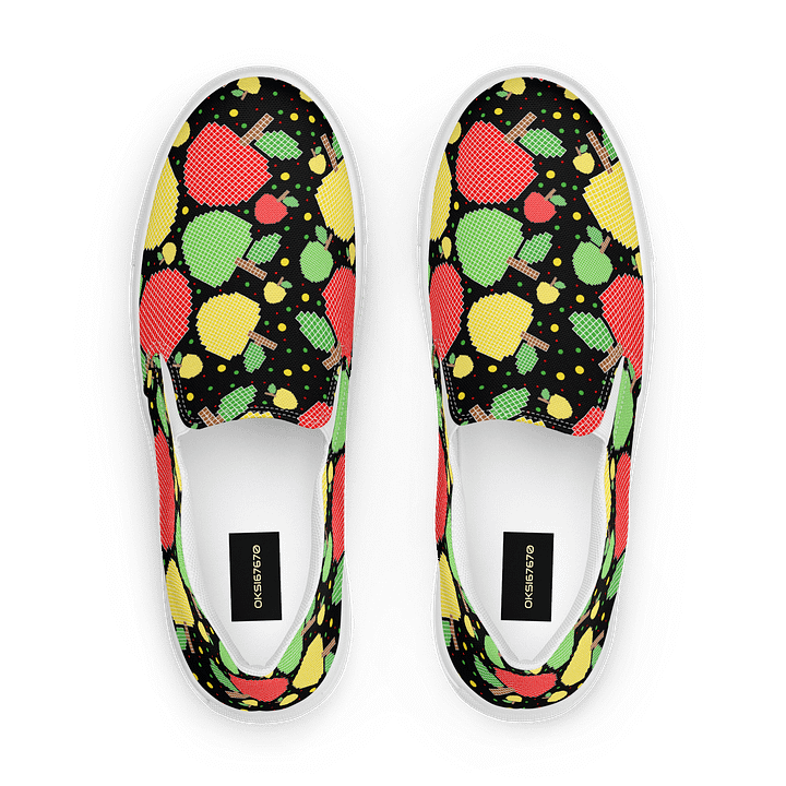 Vibrant Apple Delight Slip-On Shoes product image (1)