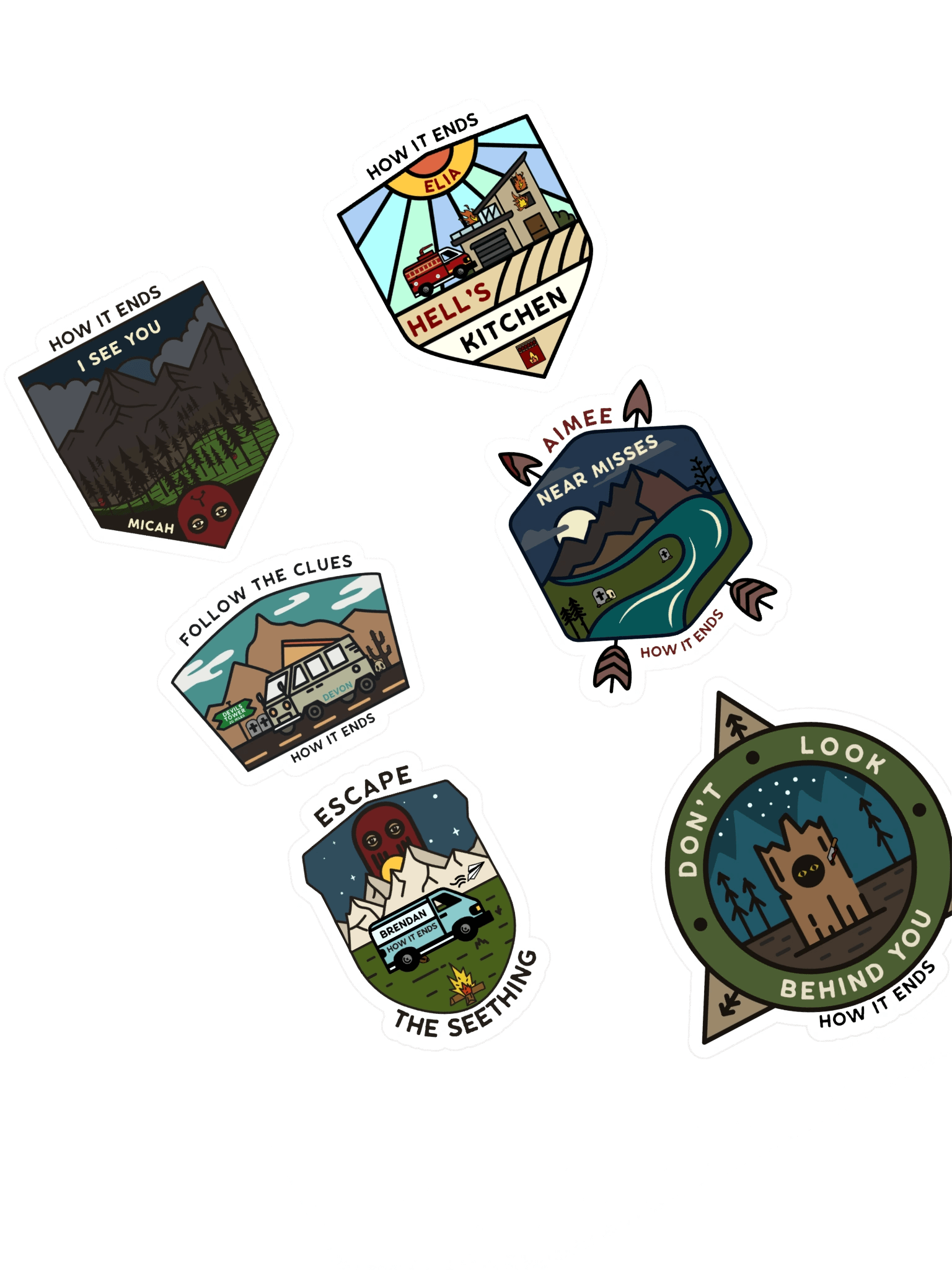 ADVENTURE AT YOUR OWN RISK, Sticker Pack product image (1)