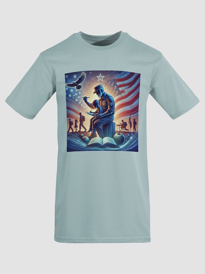 Patriotic Soldier and Child Illustration Tee product image (2)