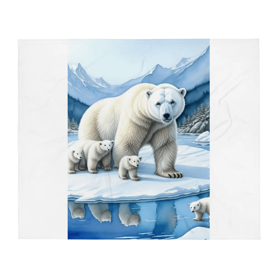 Arctic Embrace Throw Blanket product image (2)