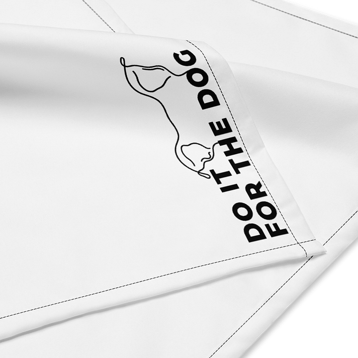 Do It For The Dog Bandana (White) product image (2)