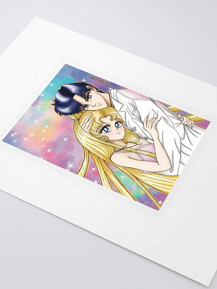 Usagi x Mamoru Sailor Moon fan art sticker product image (2)