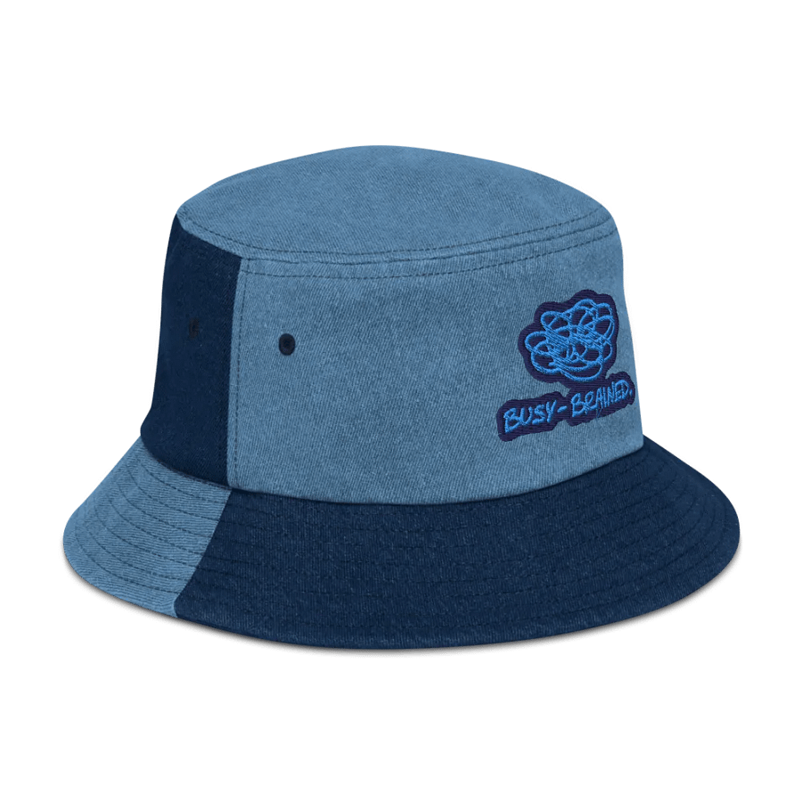 BUSY-BRAINED (electric) denim bucket hat product image (3)