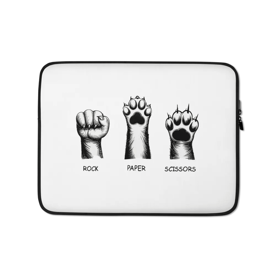 rock, paper, scissors laptop case product image (1)