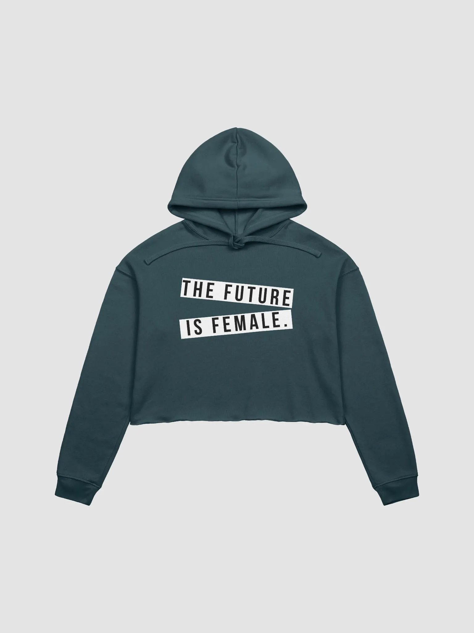 NEWSFLASH: THE FUTURE IS FEMALE CROPPED HOODIE, product image (6)