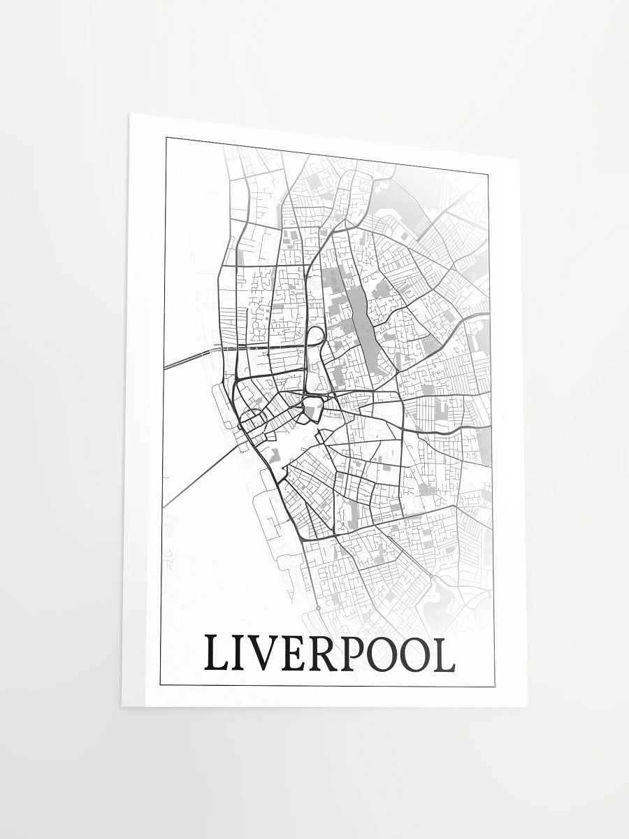Liverpool, England, city map print product image (15)
