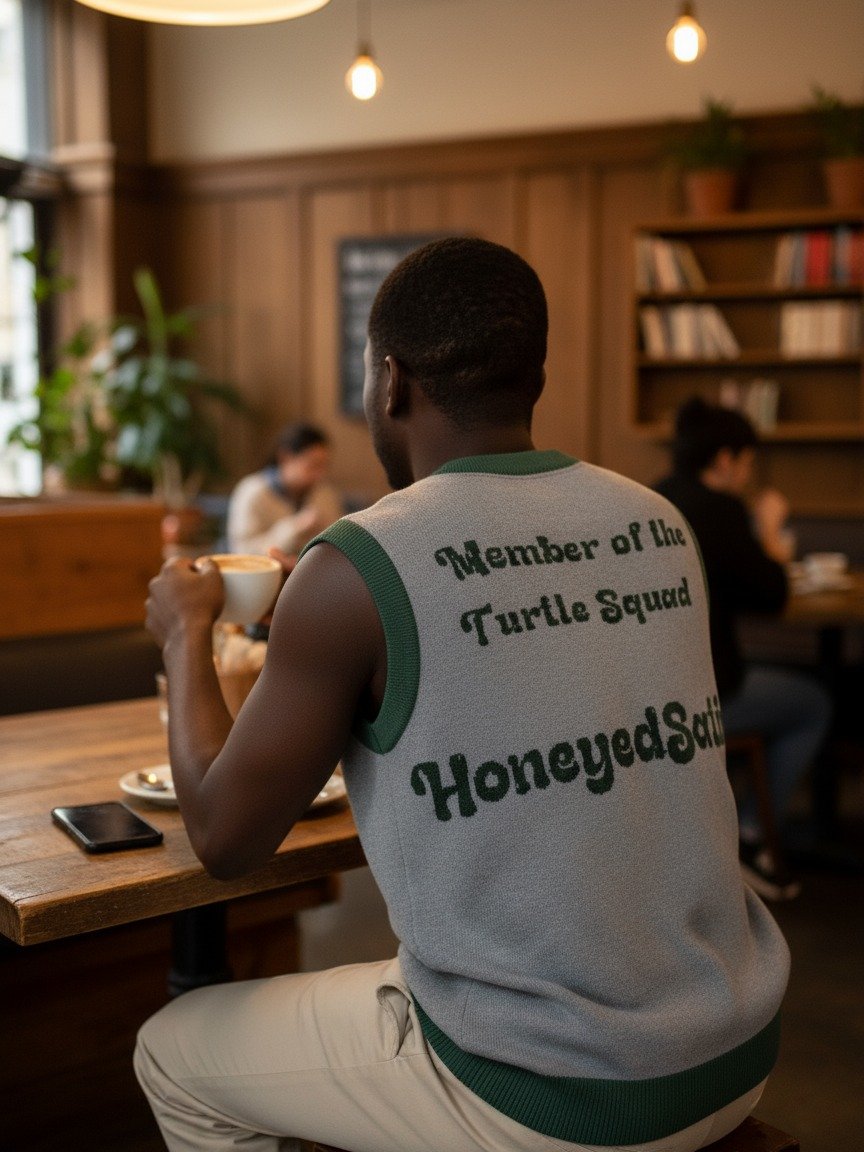 Official Turtle Squad Knitted V-Neck Vest product image (4)