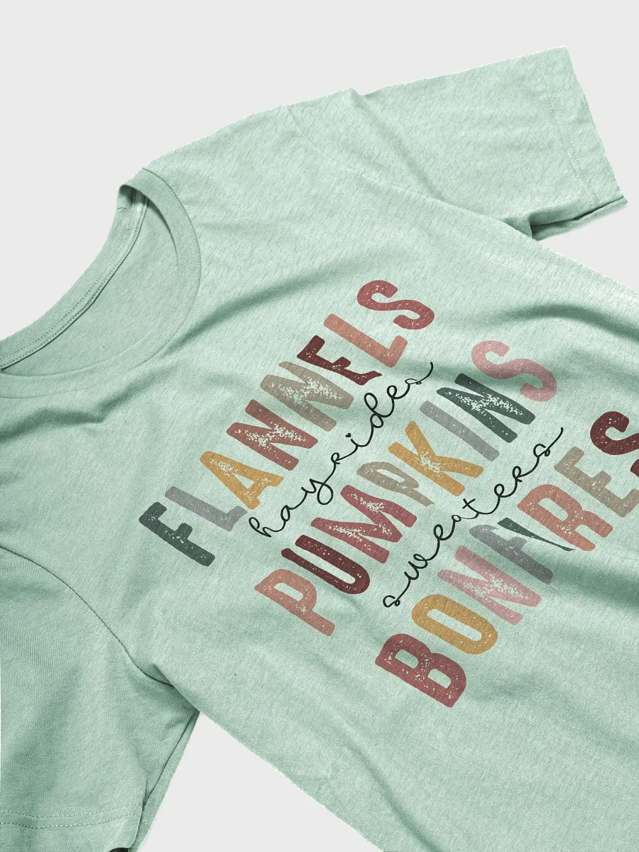 Flannels Pumpkins Bonfires Tee product image (3)