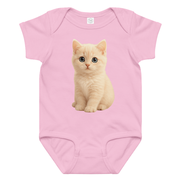 Cute Cat Bodysuit/ Romper Pink product image (1)