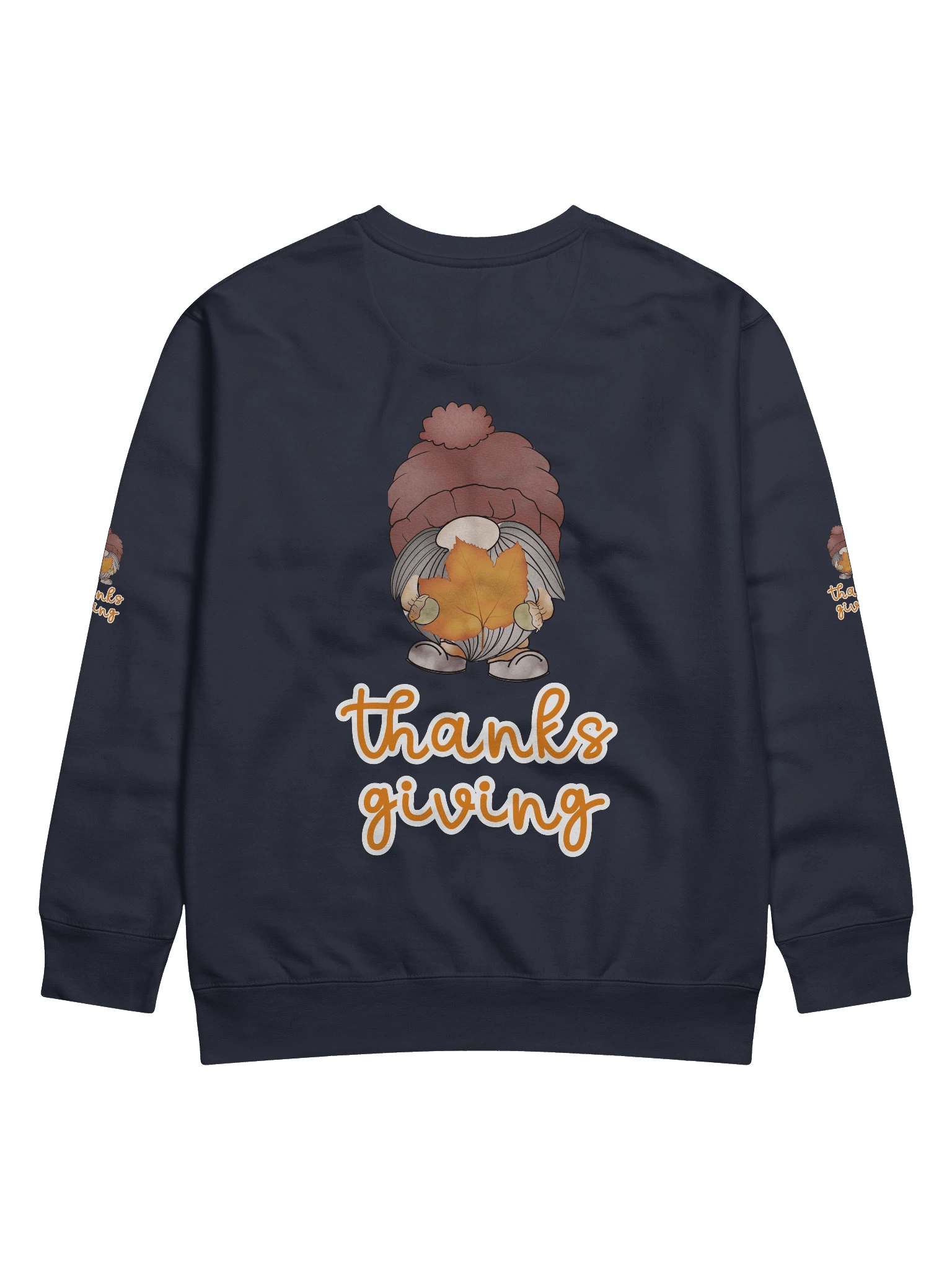 Thanksgiving Gnome Sweatshirt – Cute Autumn Leaf Design product image (37)