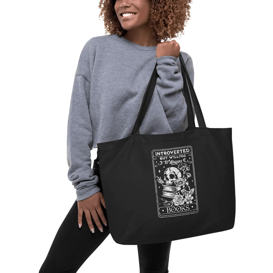 Introverted But Willing To Discuss Books Bag product image (5)