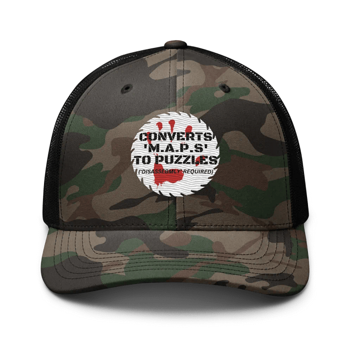 Converts 'M.A.P.s' To Camo Trucker Hat product image (1)