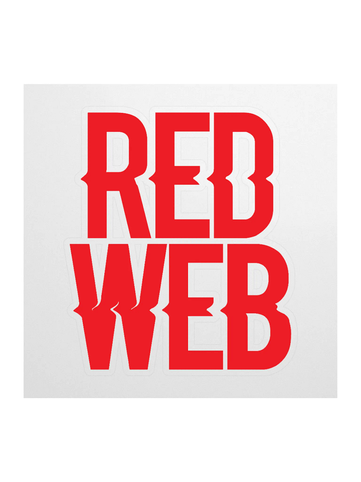 Red Web Sticker product image (1)