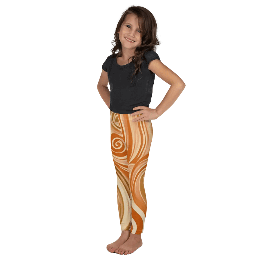 Funky Latte Liquid Tie-Dye Kid's and Toddler's Leggings product image (3)
