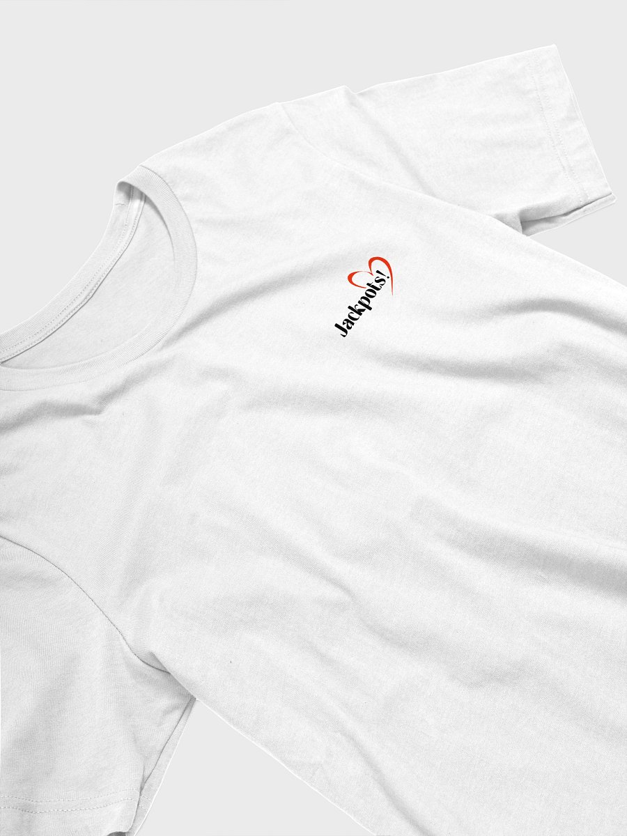 I Love Jackpots! – Chickie White Tee (❤️ Heart Edition) product image (4)