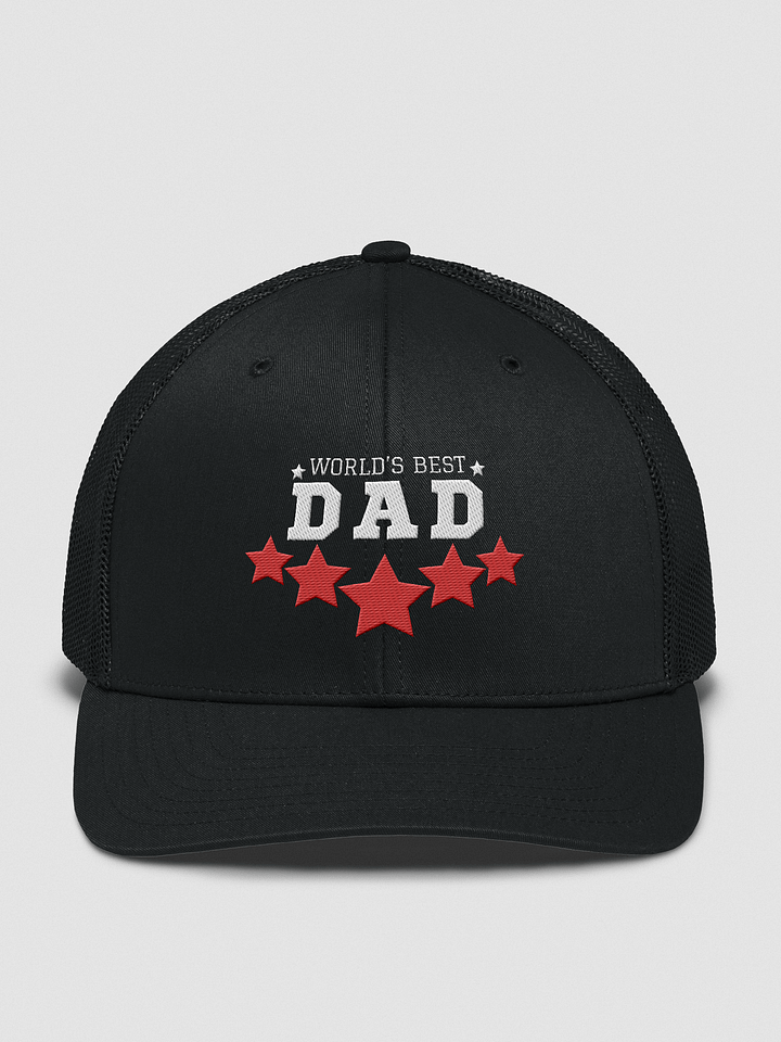 Father's Day World's Best Dad Black Trucker Cap product image (1)