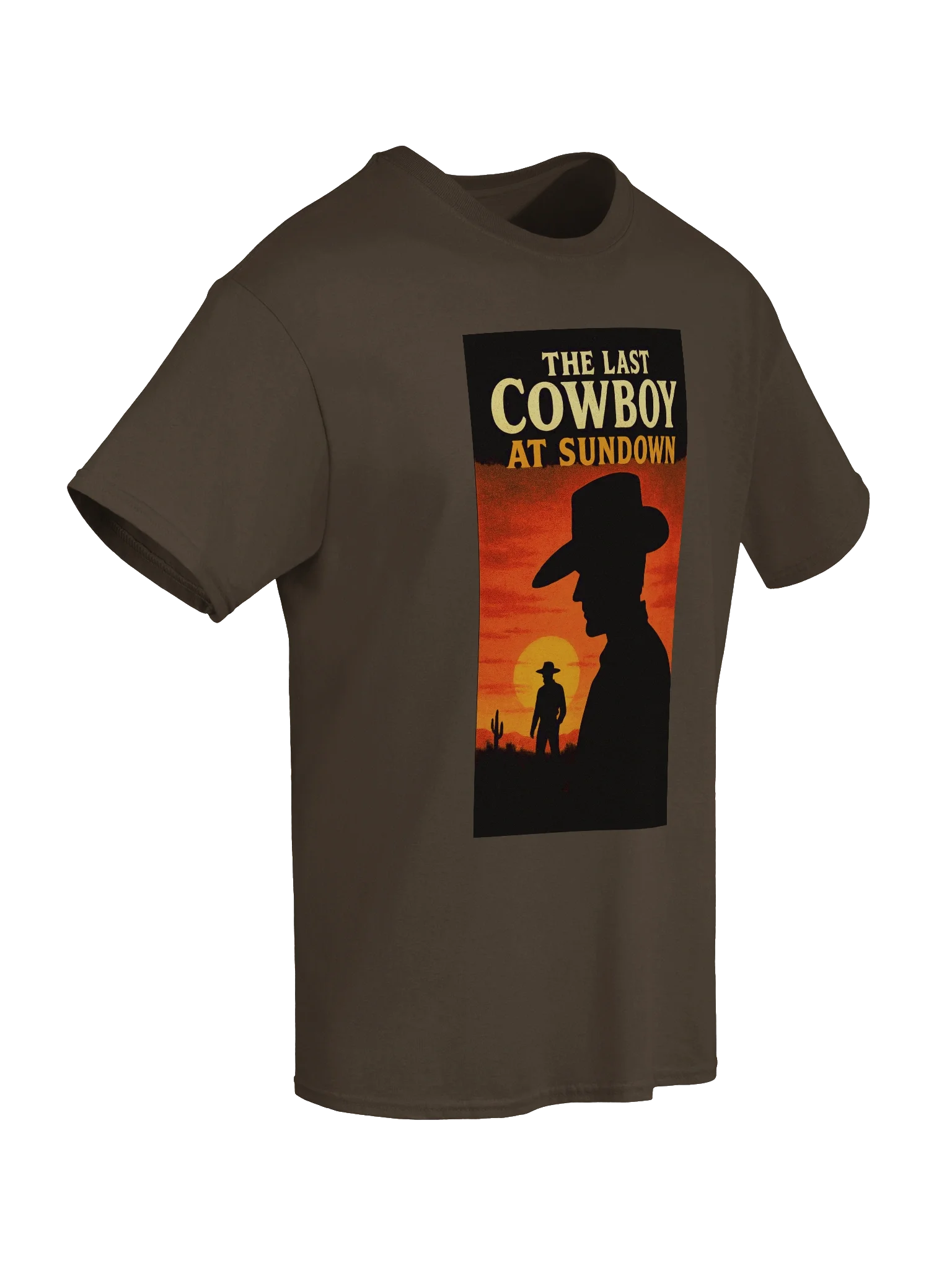 The Last Cowboy at Sundown Faux 1950's Film Poster Boxy Fit Unisex T-Shirt product image (20)