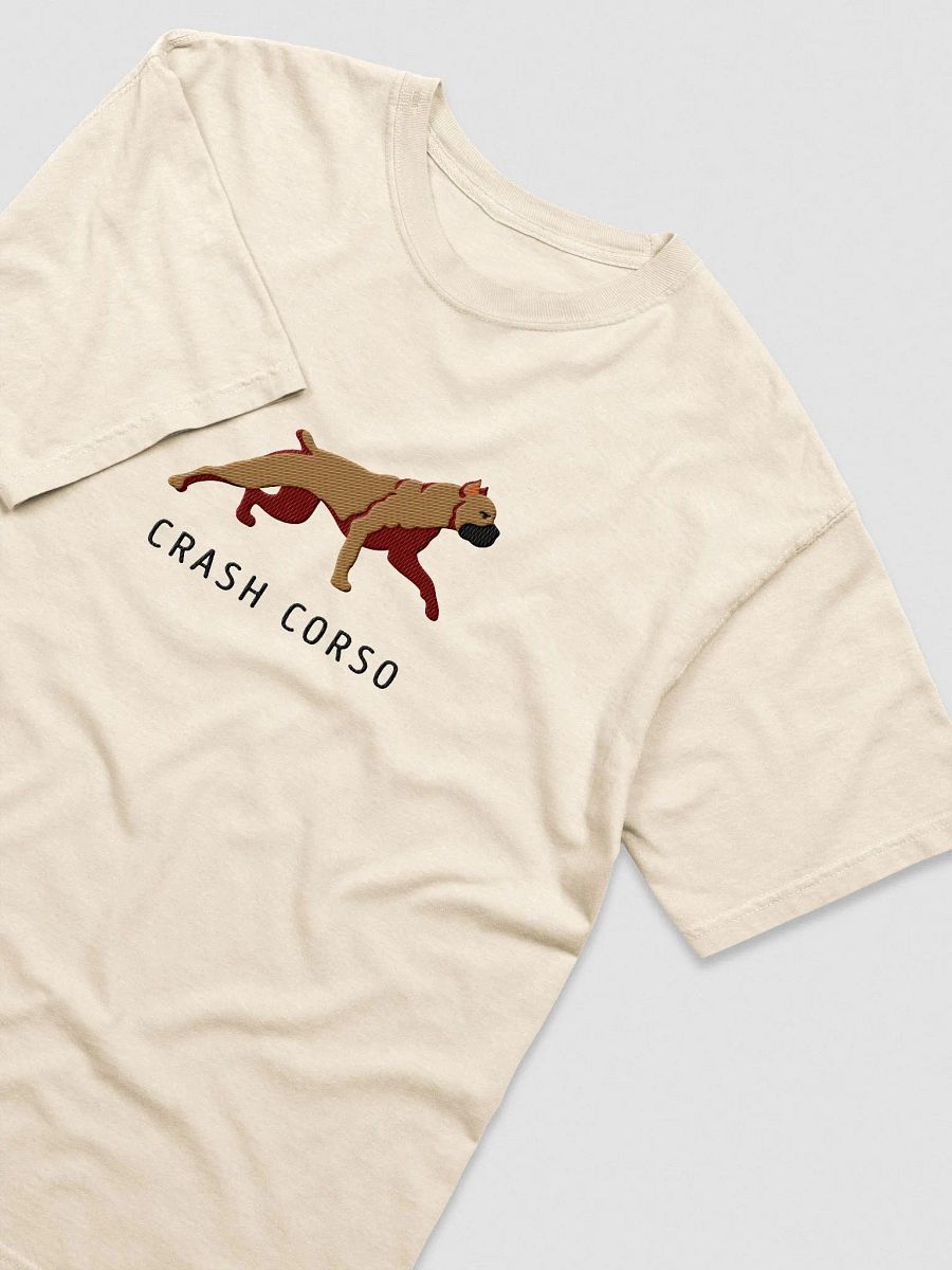 Crash Corso T-Shirt(Embroidered) of a Cane Corso(Tan) product image (5)
