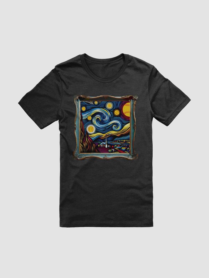 A Softball Starry Night Vincent Van Gogh T-Shirt product image (1)