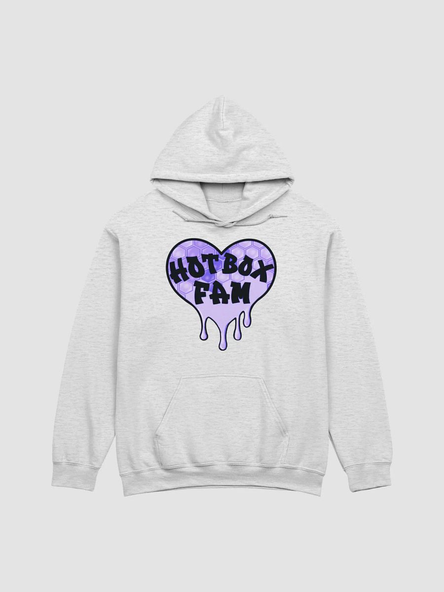 UNISEX HOT BOX FAM PURPLE HONEY COMB LOGO HOODIE product image (1)