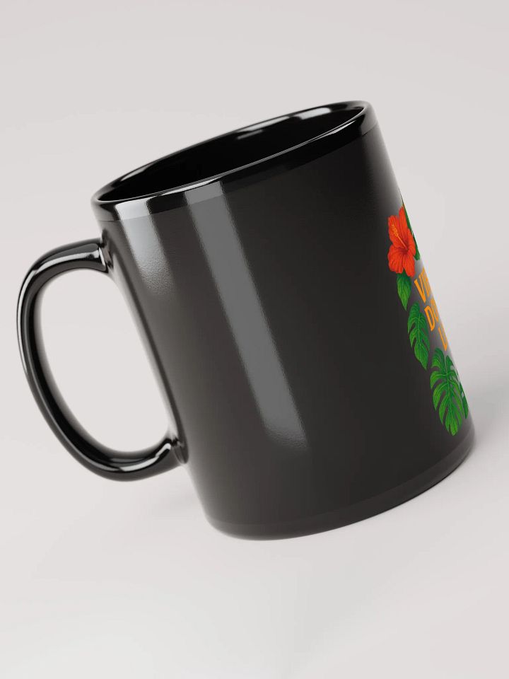 Black Glossy Mug – Vibes Don’t Lie product image (2)