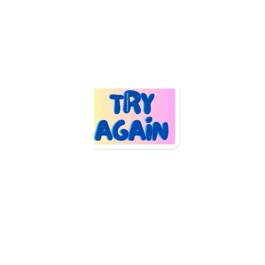 TRY AGAIN Fridge Magnet product image (1)