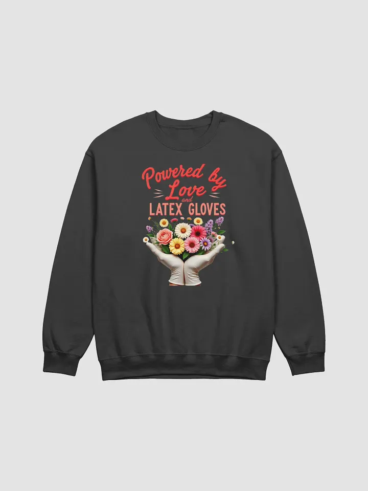 Latex gloves powered Crewneck sweatshirt product image (9)