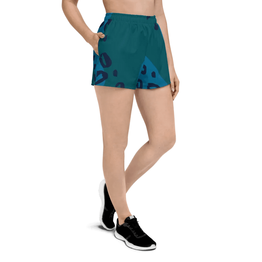 Flowing Teal Athletic Shorts product image (3)