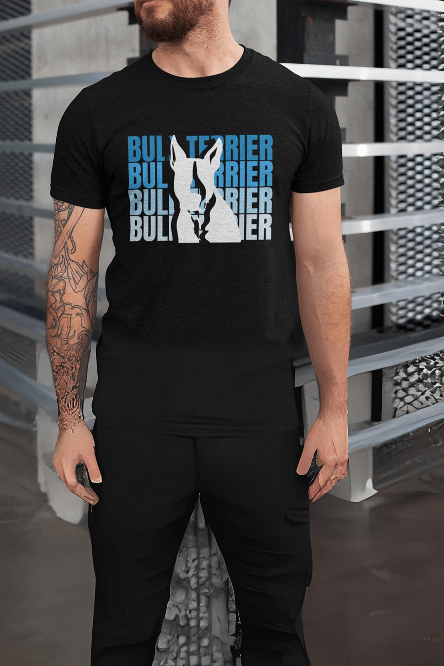Bull Terrier Silhouette Relaxed Fit T-shirt product image (3)