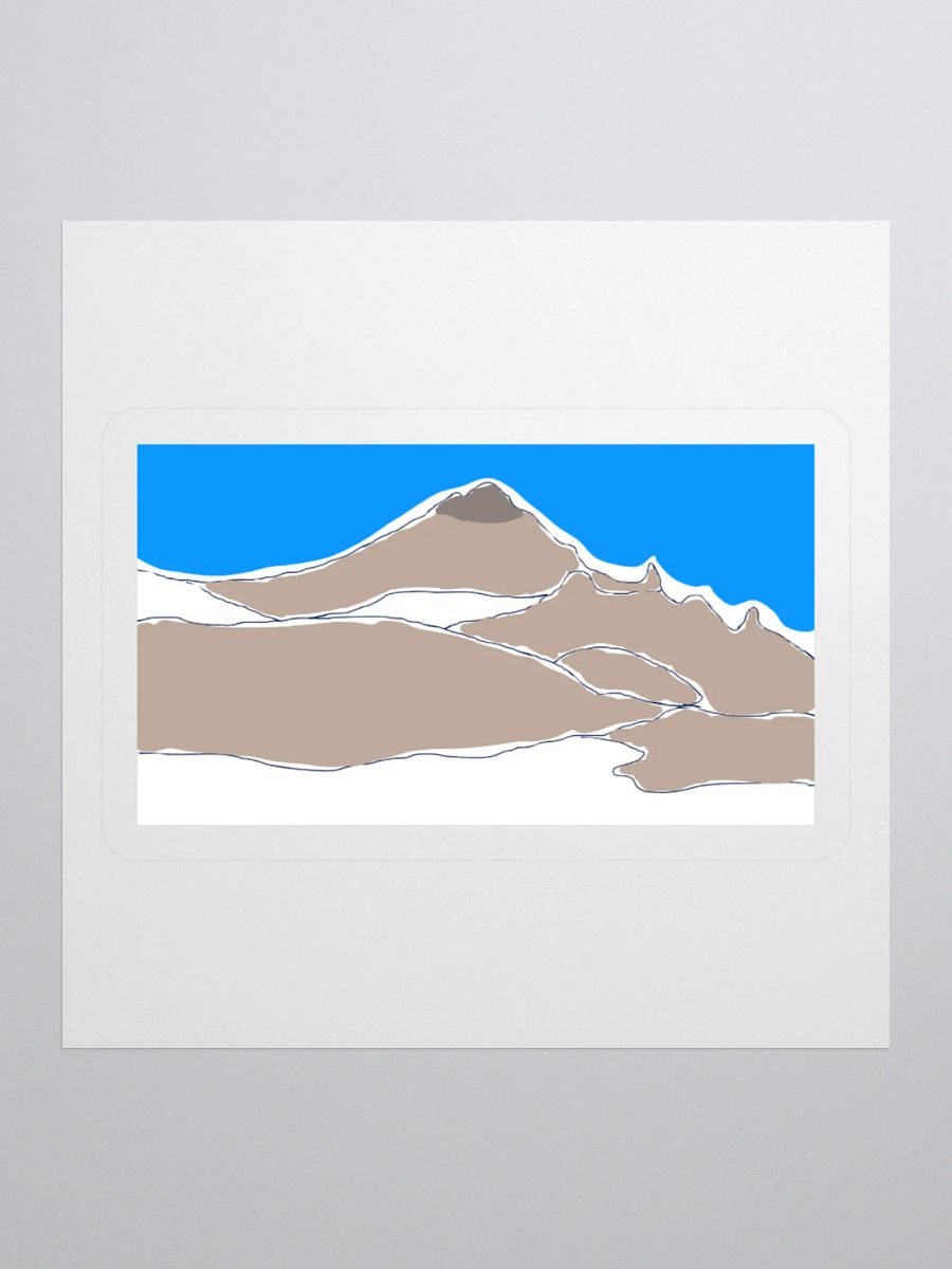 Gilbert Peak sticker (colored sketch) product image (2)