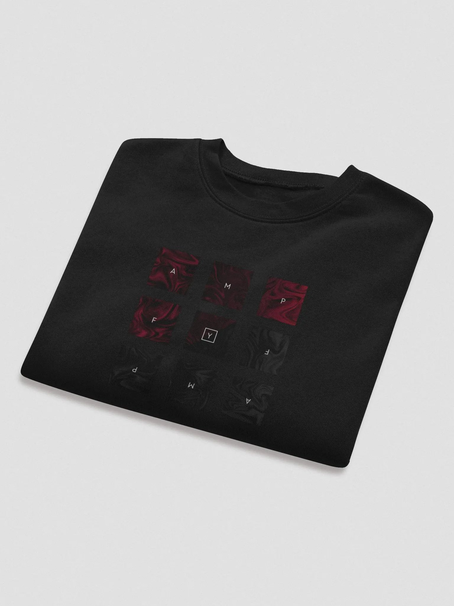 [ampfy Marble Print] Bella+Canvas Women's Fleece Crop Sweatshirt product image (5)