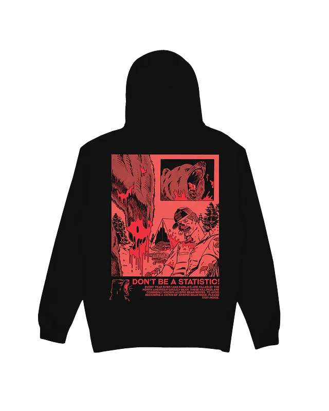 Bear Attack | Black Hoodie product image (2)
