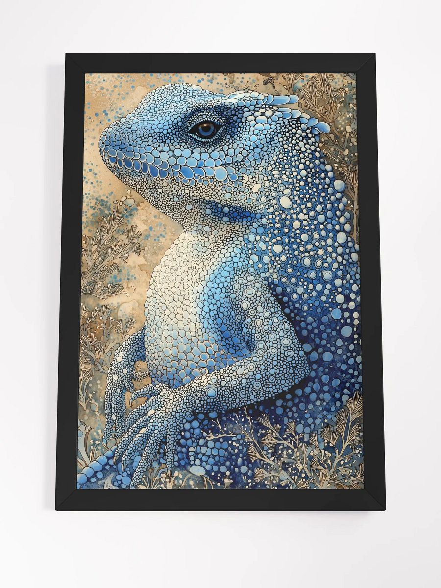 Mystical Lizard: Enchanted Forest Creature Art Print product image (4)