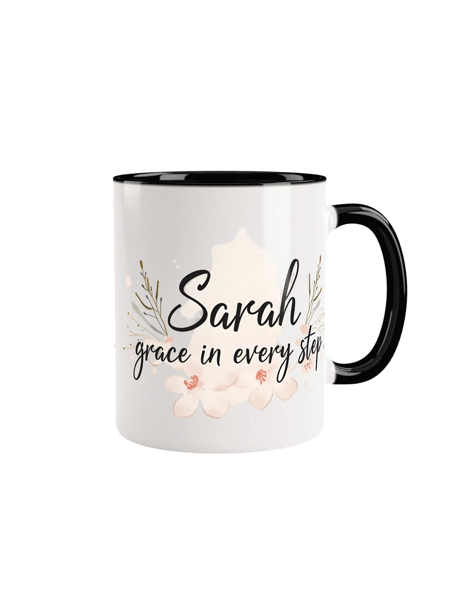 Sarah - Grace in Every Step | Elegant Personalized Mug product image (1)