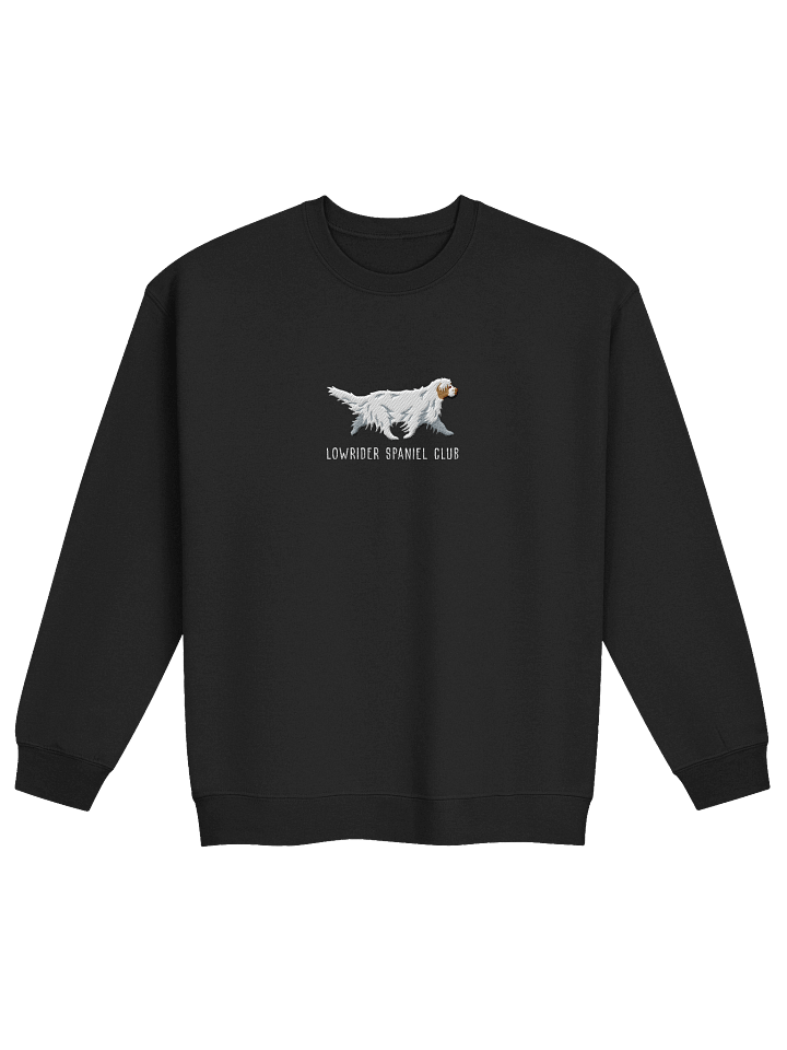 Lowrider Spaniel Club Sweatshirt (Embroidered) of a Clumber Spaniel(Tan & White) product image (5)