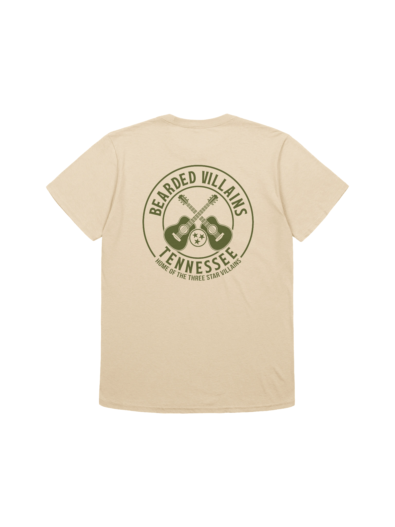 TSV Bearded Villains Tennessee “Tactical Grit Alternate” T-Shirt | Military Green on Combat Desert, Brown or Black | Rugged Brotherhood Strength & Everyday Utility product image (6)