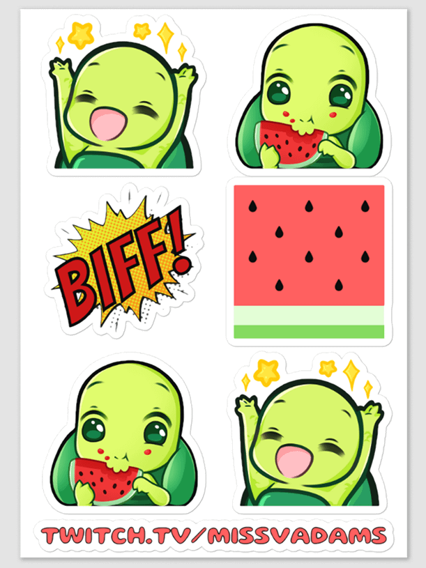 [MissVadams] Kiss Cut Sticker Sheet