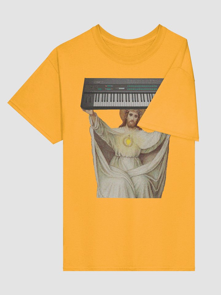 Lost in the Synth´s Faith, YAMAHA Dx7 tribute, by Frank Fonik, Techno EDM Unisex t-shirt product image (2)