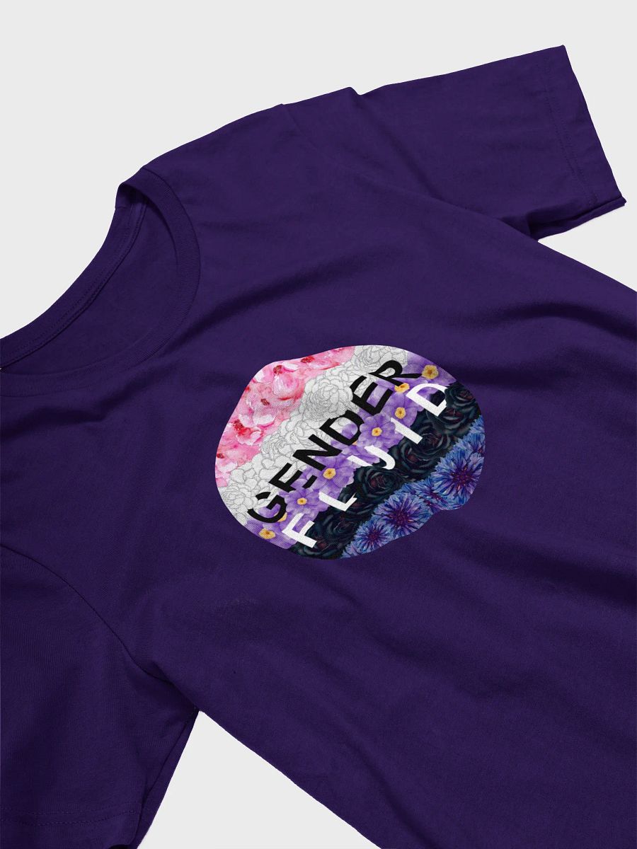 floral genderfluid t-shirt product image (3)