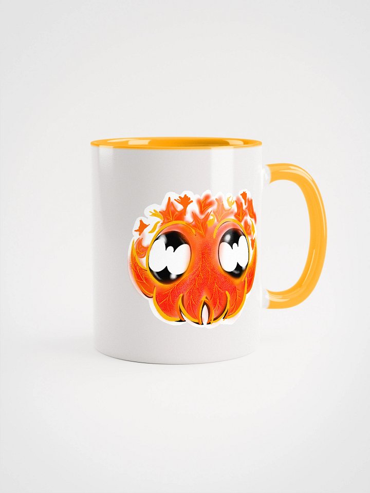 Leafy Cuttle Face Paint Sketch double sided- color mug product image (2)