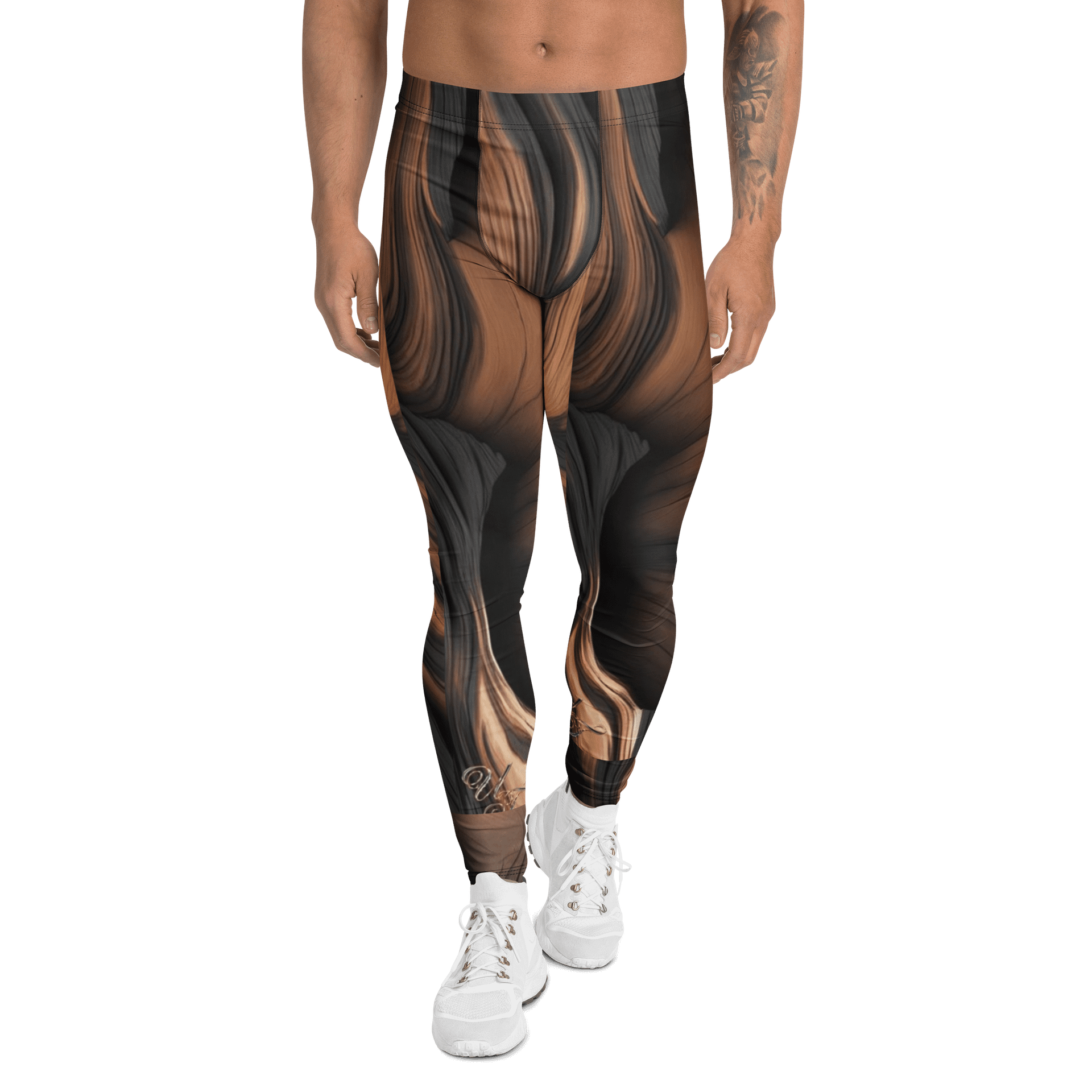 Marble Swirl Art Print Men's Leggings product image (1)