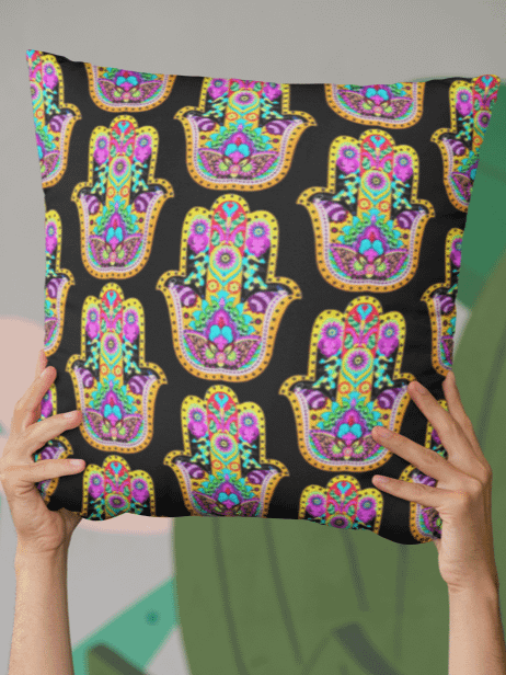 Radiant Hamsa Bloom - Pillow product image (2)