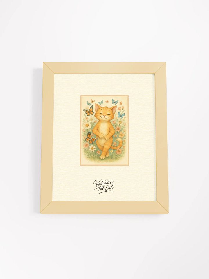 Vaikauri Cat Framed Artprint product image (1)