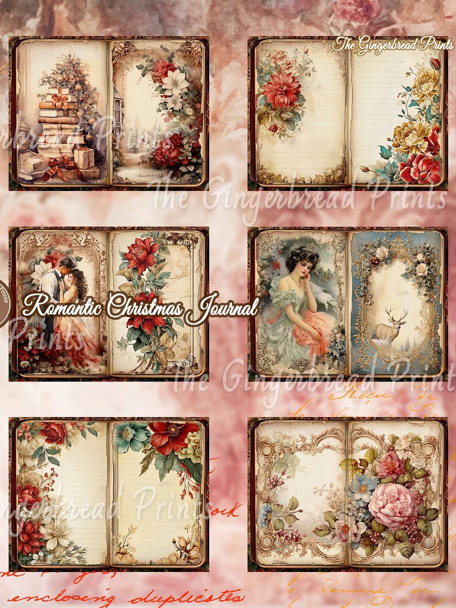Romantic Christmas Journal kit Digital download only product image (8)